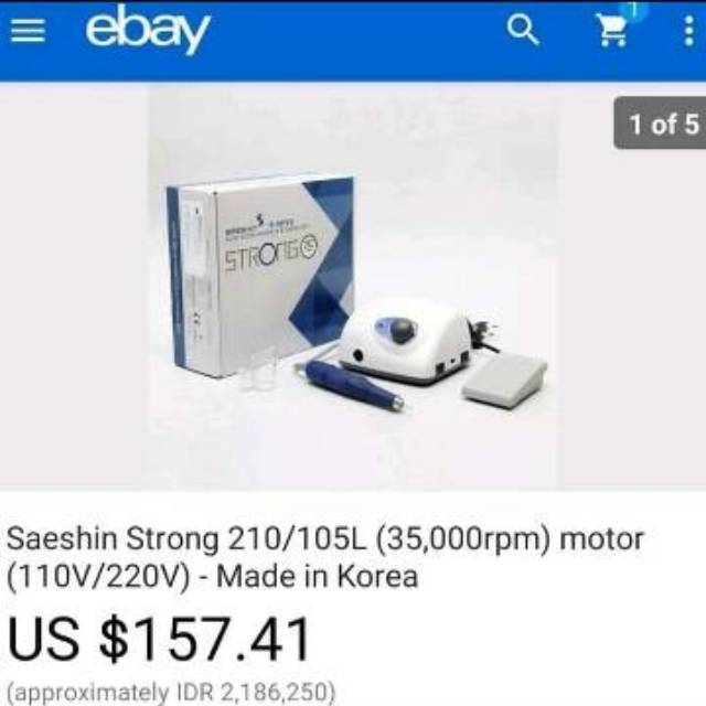 micromotor mikromotor  SAESHIN STRONG 210/105 L (35000 Rpm)