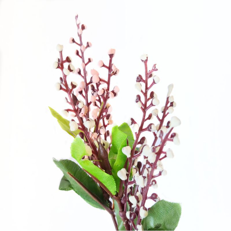 AF16 Bunga Putik Artificial Tanaman Hias Plastik Unik Cantik Dekorasi Rumah Properti Foto