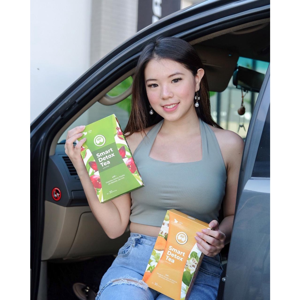 (BISA COD) SMART DETOX TEA ORIGINAL GREEN SERIES / TEH DETOX / TEH DIET PELANGSING HERBAL PENURUN BERAT BADAN ECERAN HALAL