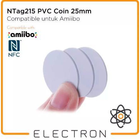 NTag215 PVC Coin 25mm RFID NFC Programmable NTag215 Tag 215 Amiibo TagMo Ntag215 Koin