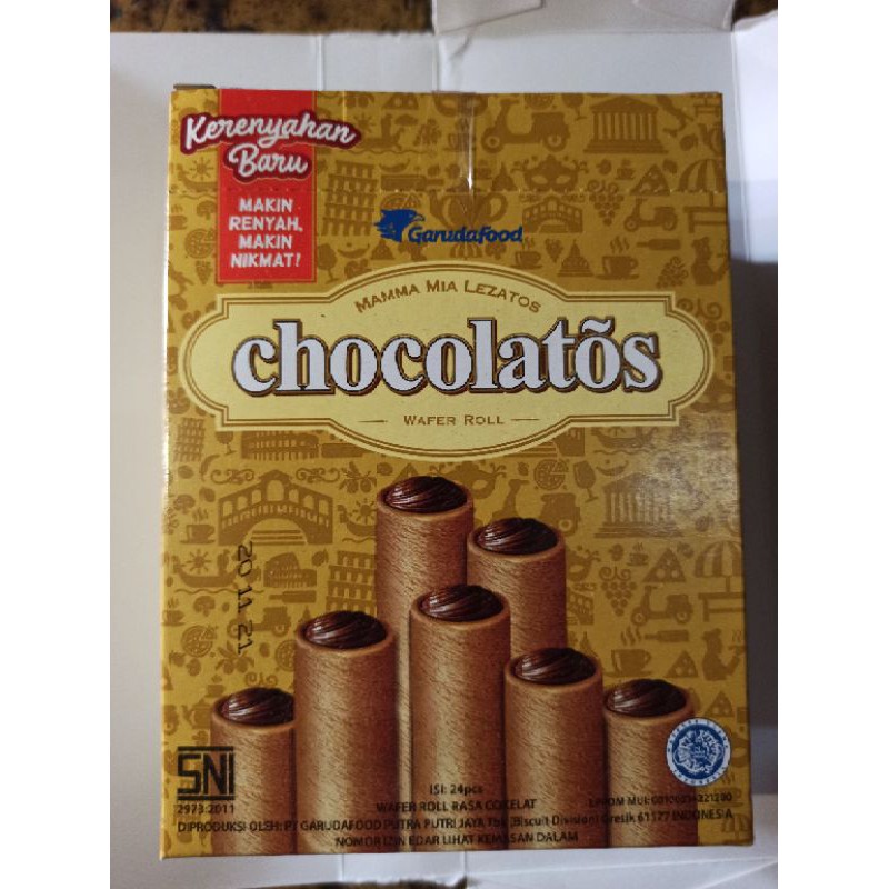 

Gery Wafer Roll Chocolatos 1box isi 24pcs