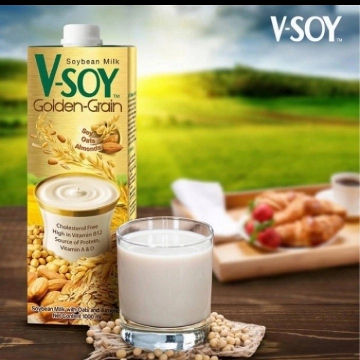 NoDIet - V-Soy Golden Gran / Minuman Kedelai Dengan Oat And Almond