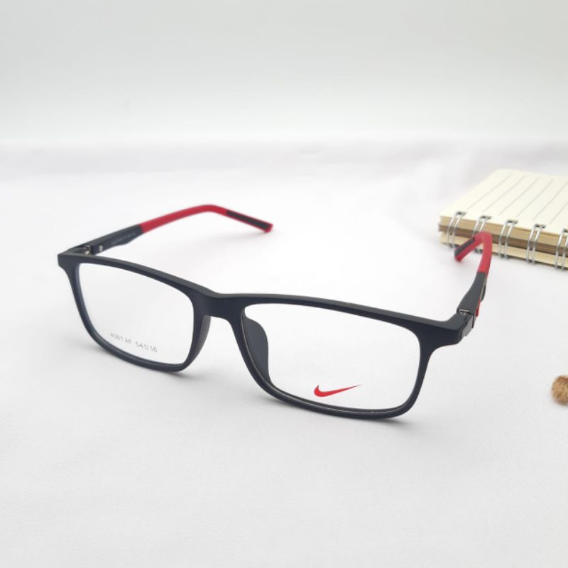 Promo Termurah GROSIR  Kacamata/Frame Nike 4301 Size 54-16-138 Paket lensa radiasi photocromig Mines