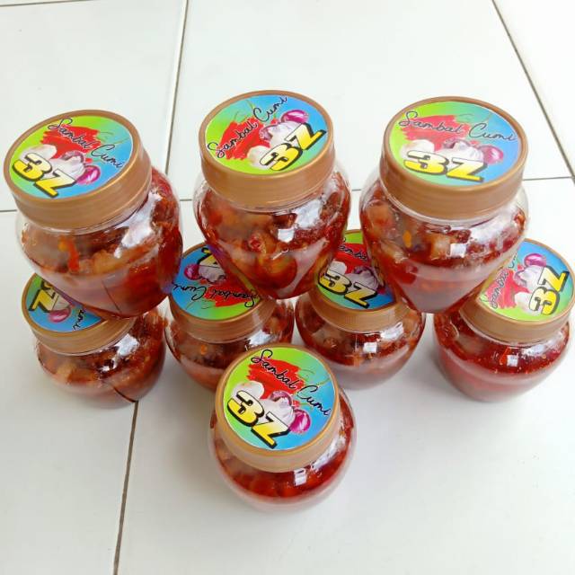  Stiker  label makanan  ukuran 5cm printing plus cutting 