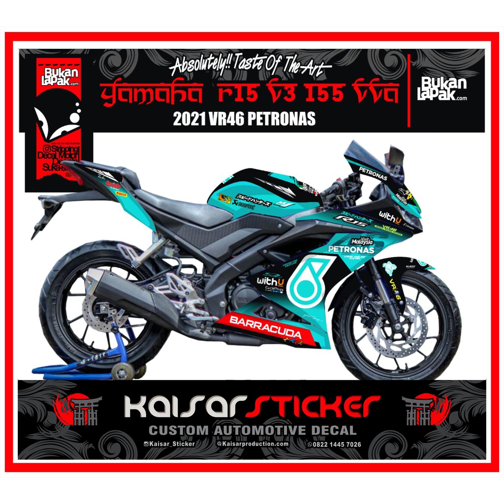 DECAL STICKER R15 V3 PETRONAS NEW