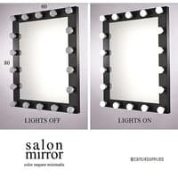 AKK . KACA SALON RIAS 12 LAMPU 3 PCS / MIROR RIAS SALON 60 X 80 CM dapat 3pcs