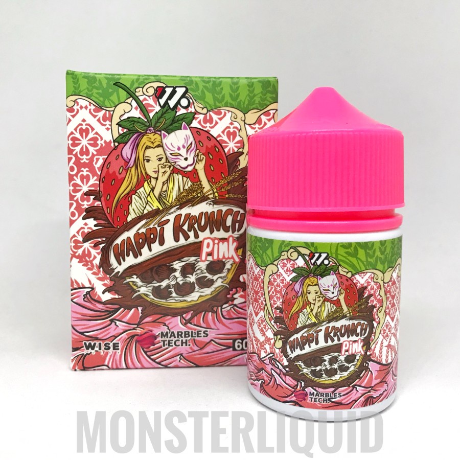 HAPPI KRUNCH V3 PINK STRAWBERRY BY WISE X ARIFFARISAN 3MG 60ML