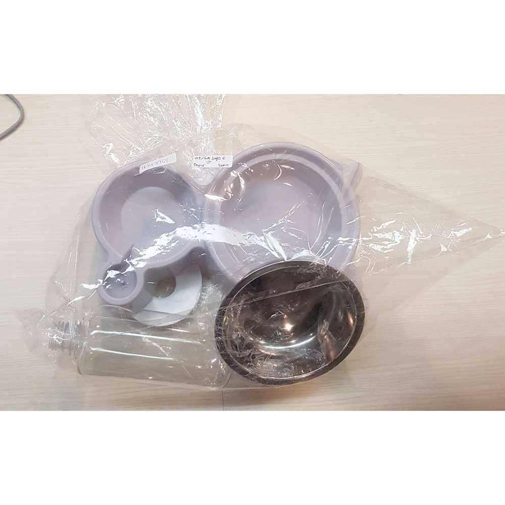 Tempat Makan dan Minum Kucing Anjing Pet Food Dispenser Set Stainless Steel