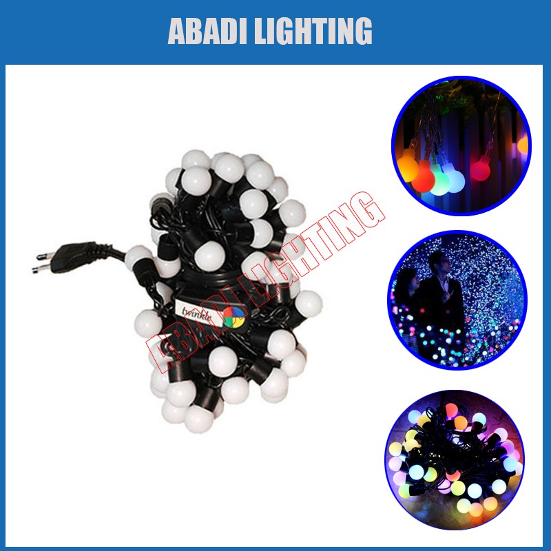 LAMPU NATAL LED BULAT BOLA ANGGUR WARNA WARNI RGB WARM 