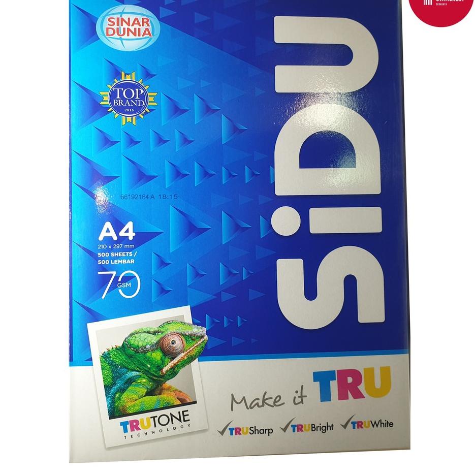 

Update - Kertas HVS A4210 mm x 297 mm Sinar Dunia/Sidu 70 gsm/gram TruTone 500 sheet/lembar ,,