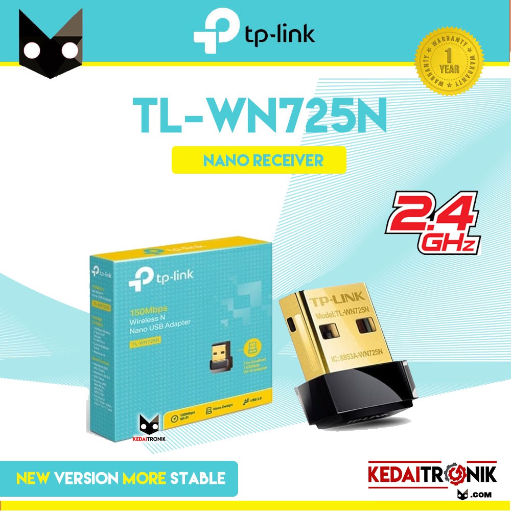 Wireless Adapter TP-Link TL-WN725 Penerima Wifi Dongle 725 WN725 tplink