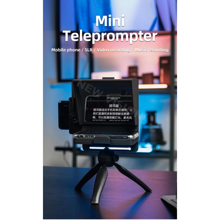 AMBITFUL Mini Teleprompter Portable Inscriber Autocue with Remote