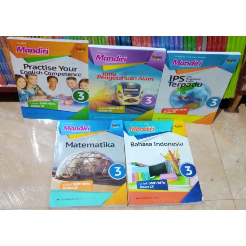 Jual Buku Paket Mandiri Kelas 9 SMP/MTs K13N Revisi Erlangga | Shopee ...