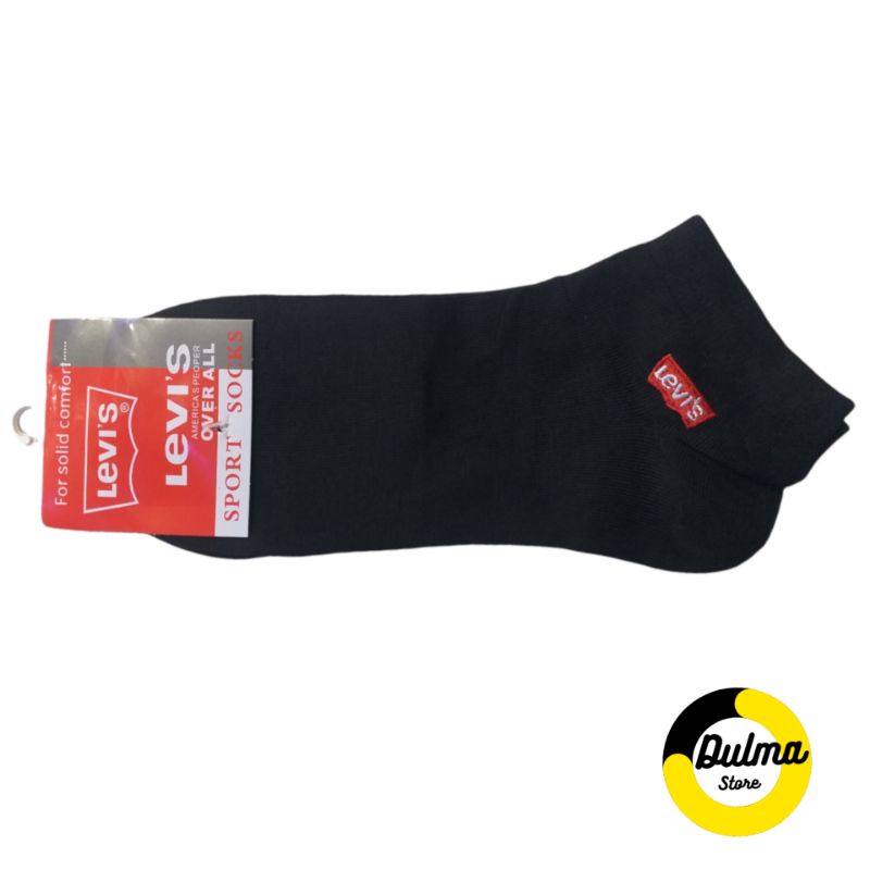 KAOS KAKI HITAM LEVIS PANJANG SEMATA KAKI PRIA WANITA