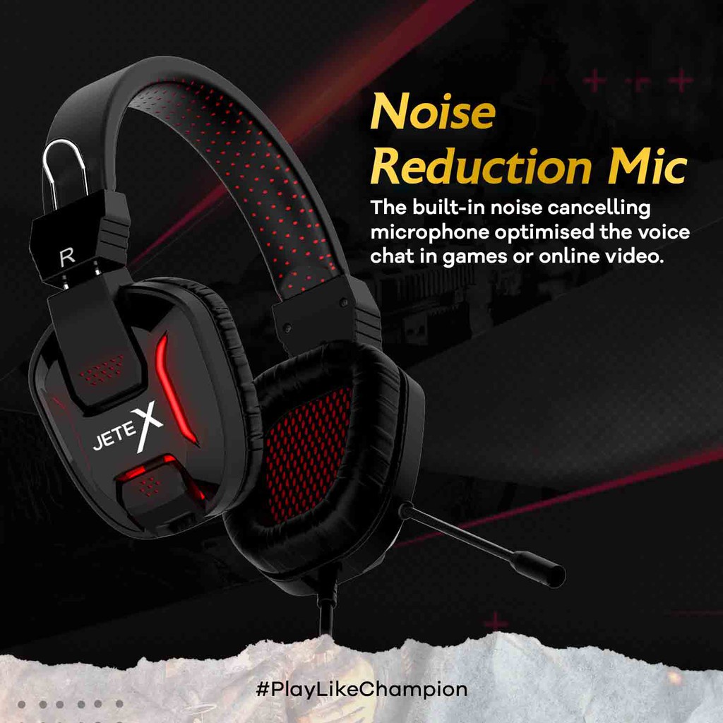 Headset Gaming I Headphone Gaming with Noise Cancelling JETEX GA6