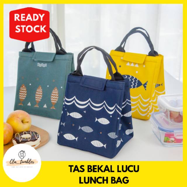 TAS BEKAL MAKANAN / LUNCH BAG / ORGANIZER BAG / TAS BEKAL ANAK / TAS BEKAL KARAKTER / LUNCH BAG ANAK