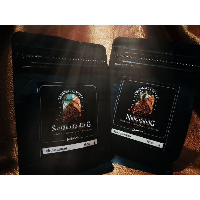 

Sengkanpalang Nglengking Robusta (kopi murni tanpa campuran netto 100g)