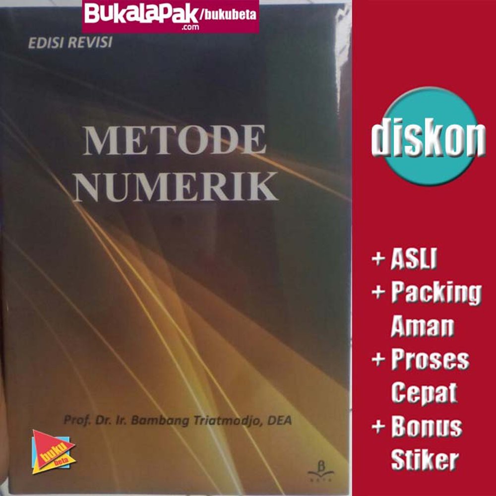 Metode Numerik  Dilengkapi dengan Program Komputer   Bambang Triatmodjo