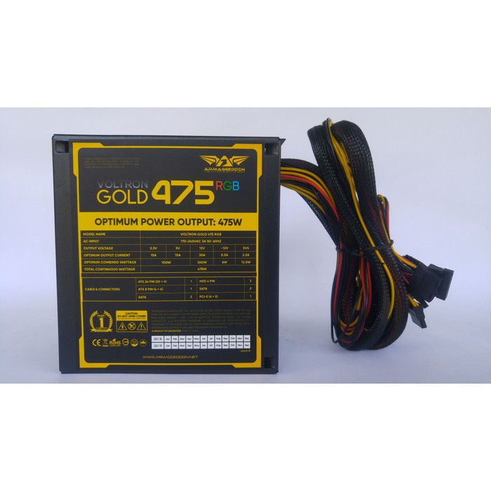 Power Supply Armaggeddon Voltron Gold 475 RGB