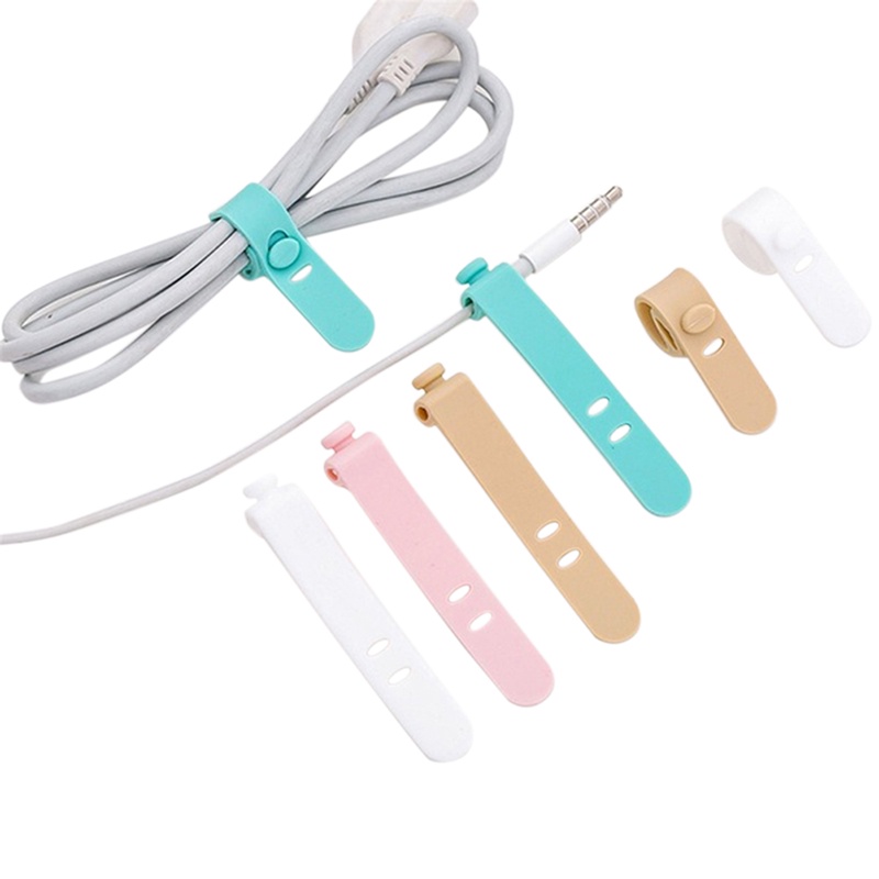 &lt; E2id &amp; &gt; Penggulung Kabel Data / Earphone Bahan Silikon