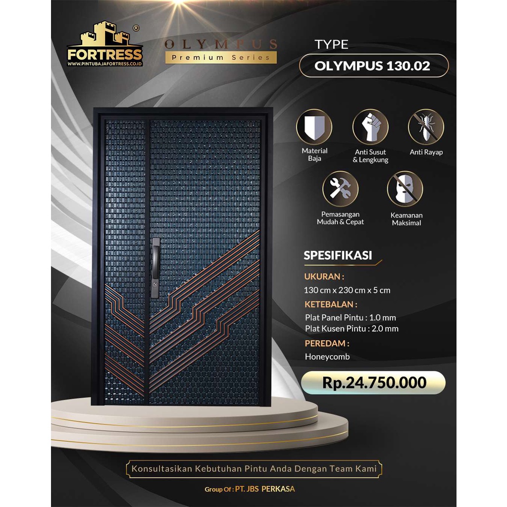 Pintu Baja FORTRESS Tipe Olympus 130.02