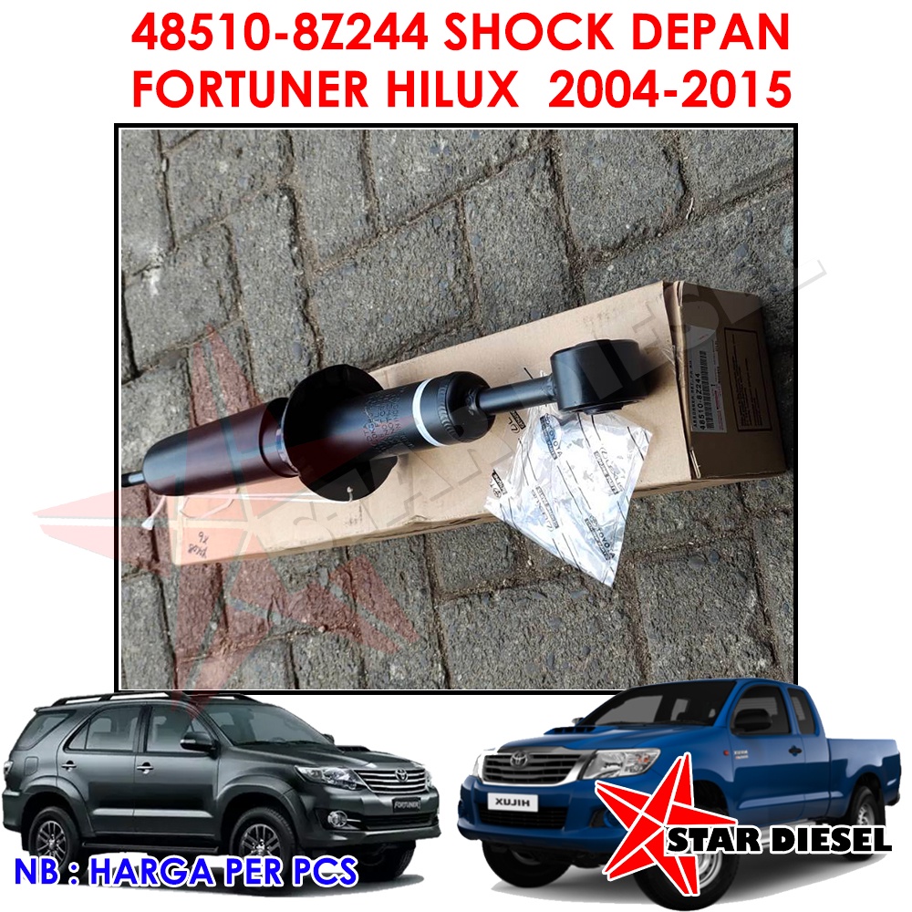 SHOCK DEPAN FORTUNER HILUX 2004-2015 PEREDAM KEJUT TOYOTA FORTUNER VNT GRAND HILUX  ASLI 48510-8Z244