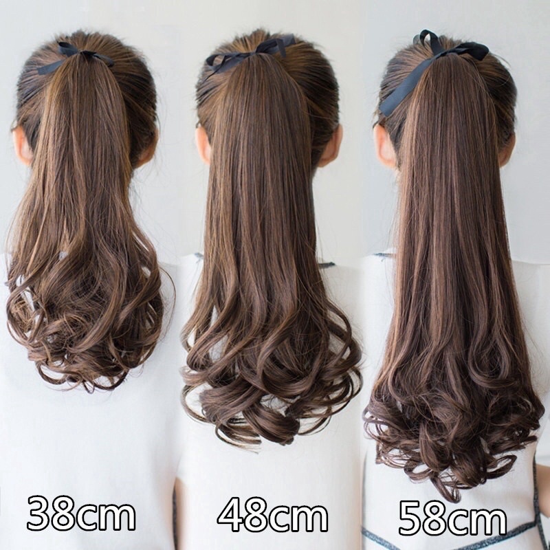 CAHAYA Hair clip pony tail ponitail kuncir ekor kuda korea curly tali 38cm / 48cm / 58cm Rambut 1