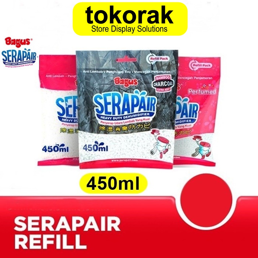 BAGUS SERAPAIR REFILL 450ML SERAP AIR PENGHILANG BAU JAMUR ANTI LEMBAB