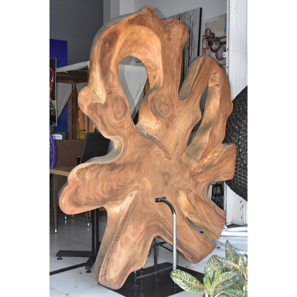 Dekorasi Penyekat /Pembatas Ruangan Rumah Vintage Kayu Natural