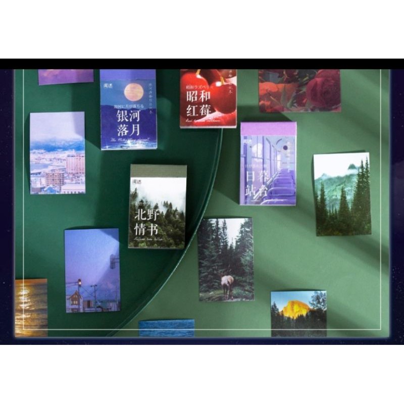 

5 buah Stiker panorama 4x6cm aesthetic