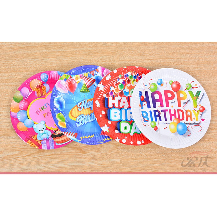 perlengkapan piring pesta ulangtahun Birthday Party (per pcs) (4G4) hpa039