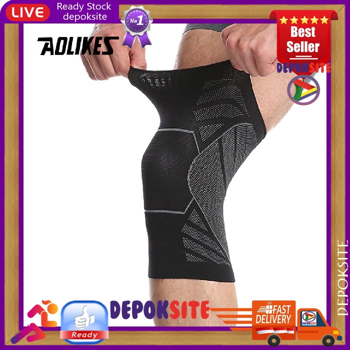 1 Pcs AOLIKES 7710 Kneepad Knee Support Sleeve Guard Protector Deker Pelindung Lutut Knee Pad