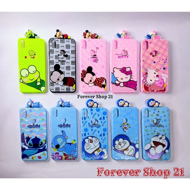 Jual Casing Softcase Vivo V9 Motif 3d Intip Karakter Doraemon Hello Kitty Mickey Minnie Mouse 8903