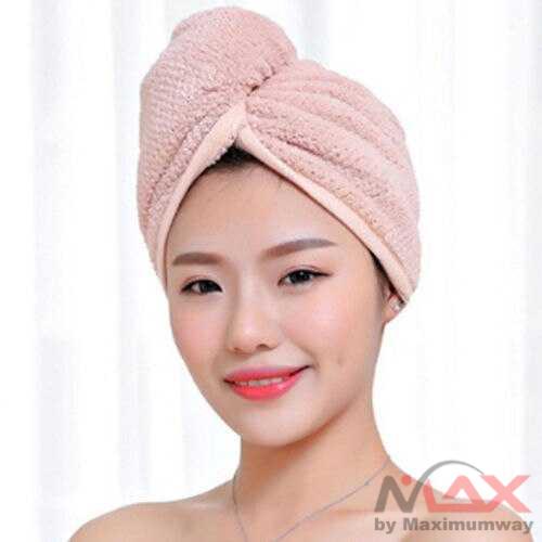 Handuk Khusus pengering rambut microfiber cepat kering anduk hair dryer Pengering Rambut Kepala Hair Wrap Drying Towel Alat perawatan kecantikan lap rambut salon kecantikan profesional professional Quick Drying Microfiber Shower Cap Towel Bath Hats