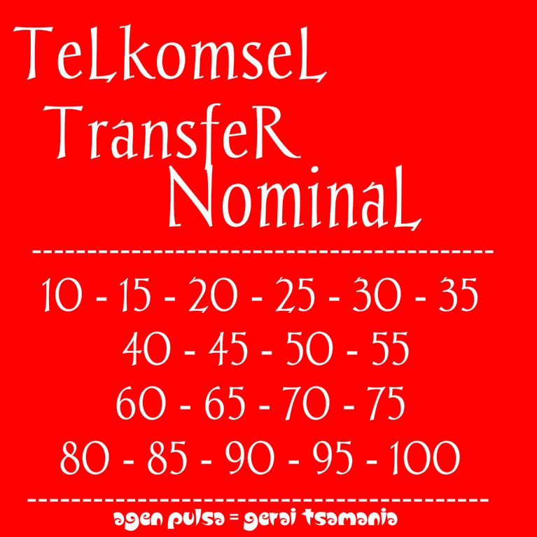 Pulsa Transfer Telkomsel nominal 80.000 - 100.000  Tidak menambah masa aktif  SIMPATI AS LOOP