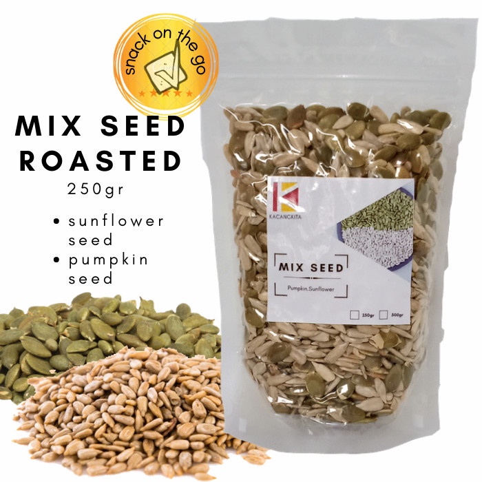 

Q20121Sa Mix Seed Roasted 250Gr - Sunflower Seed Pumpkin Seed Dw501Sqss