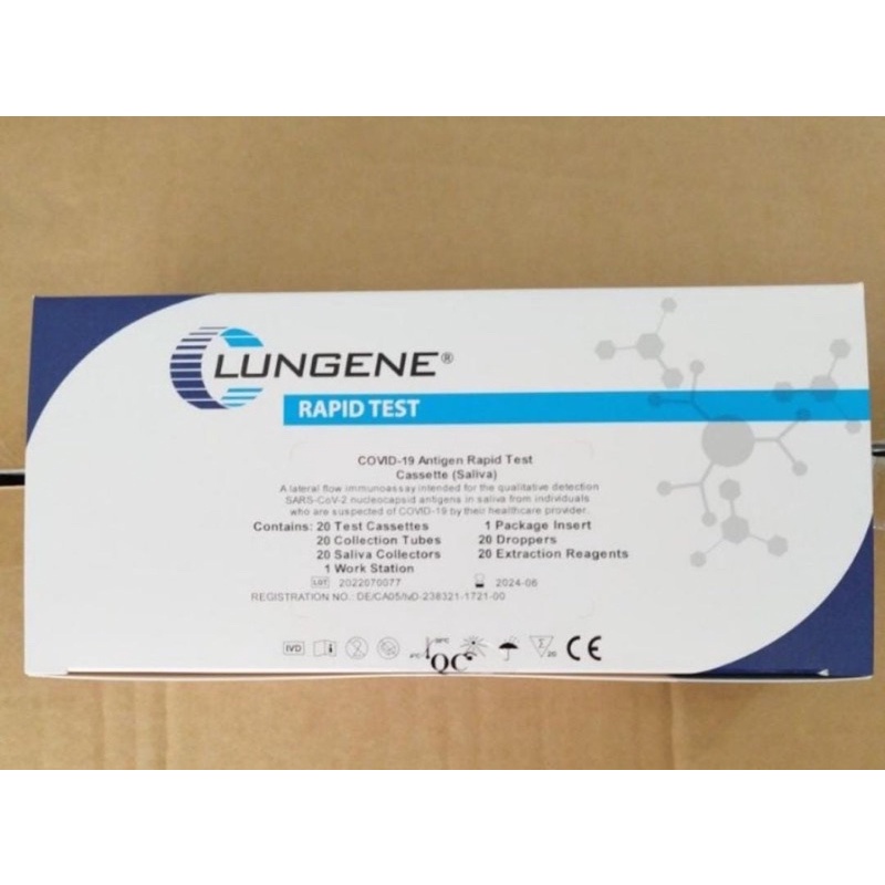 Jual lungene saliva antigen rapid test cara pakai air liur