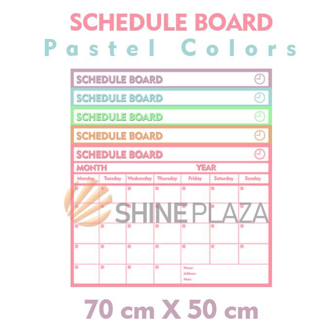 

Schedule Board - Papan Jadwal - Black