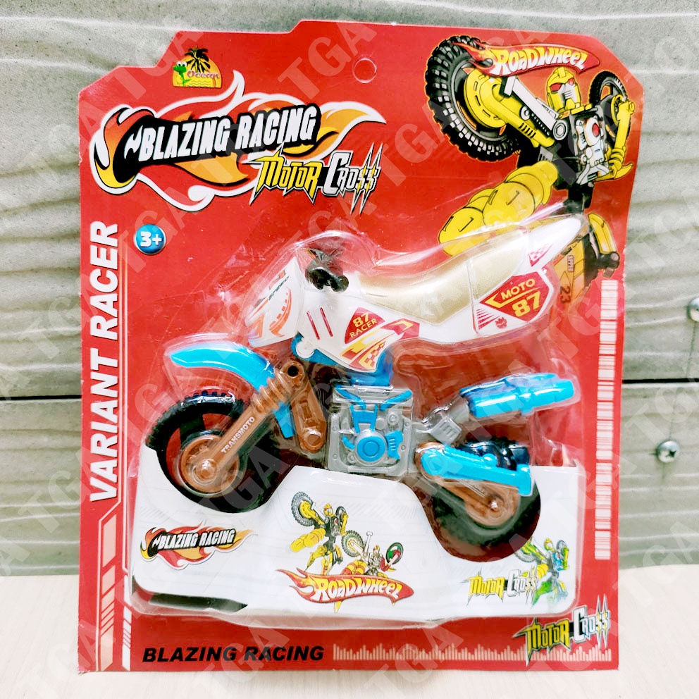 Roadwheel Blazing Racing Motor Cross 8212 Mainan Transfrom Sepeda Motor Balap