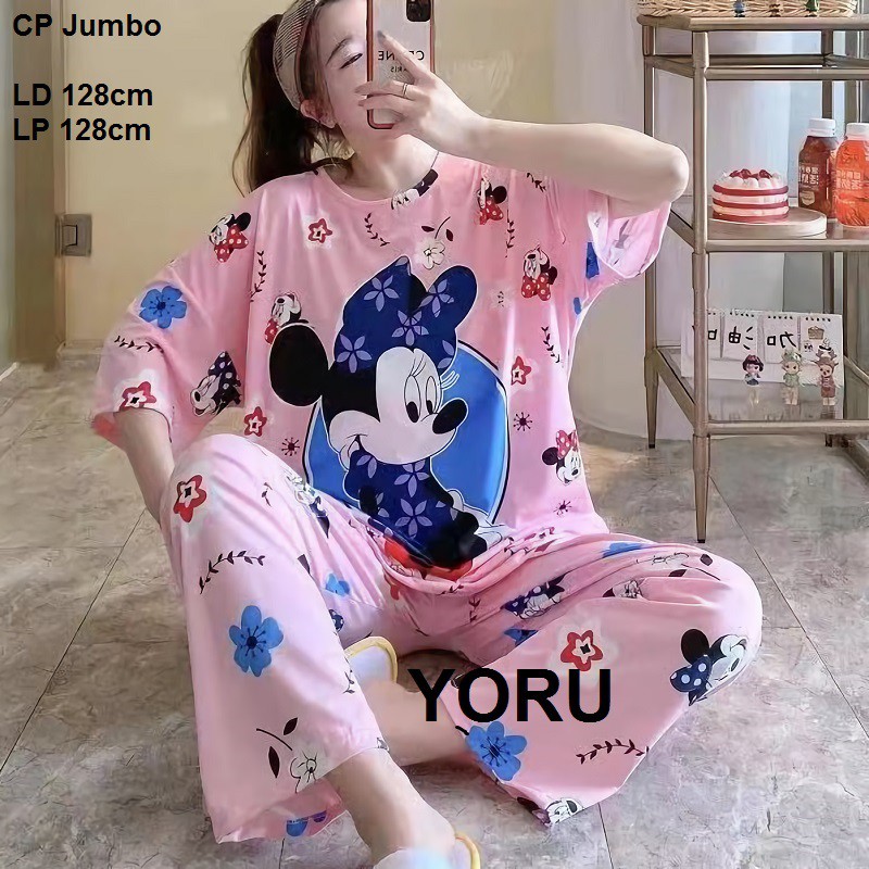 Pamelo Stelan Jumbo Big Size XXL import HP/CP/PP Baju Tidur Import 20 Corak Korea Style Stage 6 Jumbo