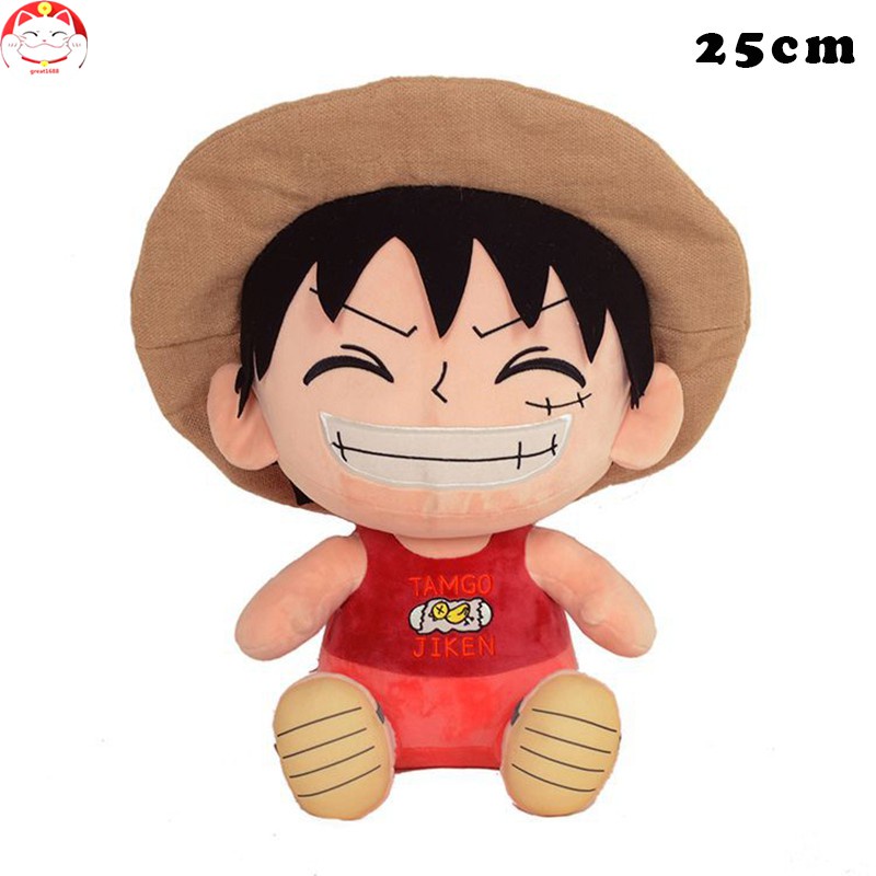 Boneka Plush Karakter Kartun Luffy Untuk Hadiah Ulang Tahun