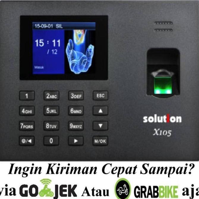 Solution X 105 Mesin Absensi Finger Print