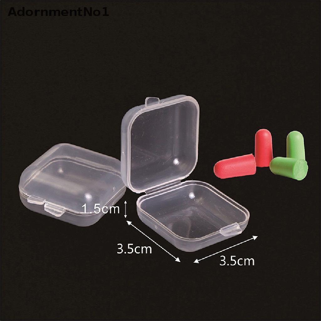 (AdornmentNo1) 20pcs / Set Kotak Penyimpanan Perhiasan Bahan Plastik Transparan