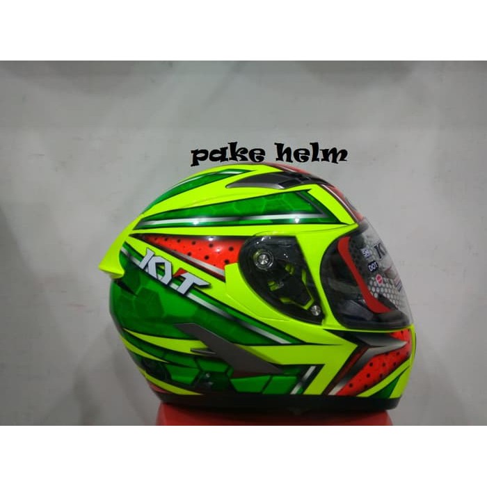 Unique HELM KYT VENDETTA 2 ALL STAR YELLOW FLUO VENDETA 2 FULL FACE