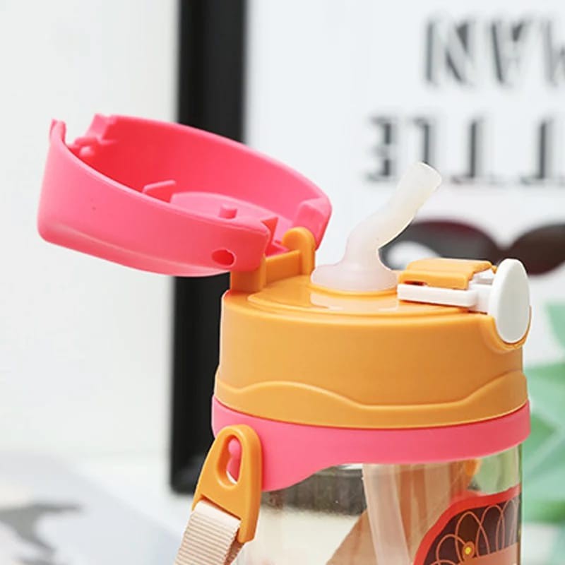 MARKAS--BABY BOTTLE WITH STRAP HANDLE AND STRAW BOTOL MINUM ANAK