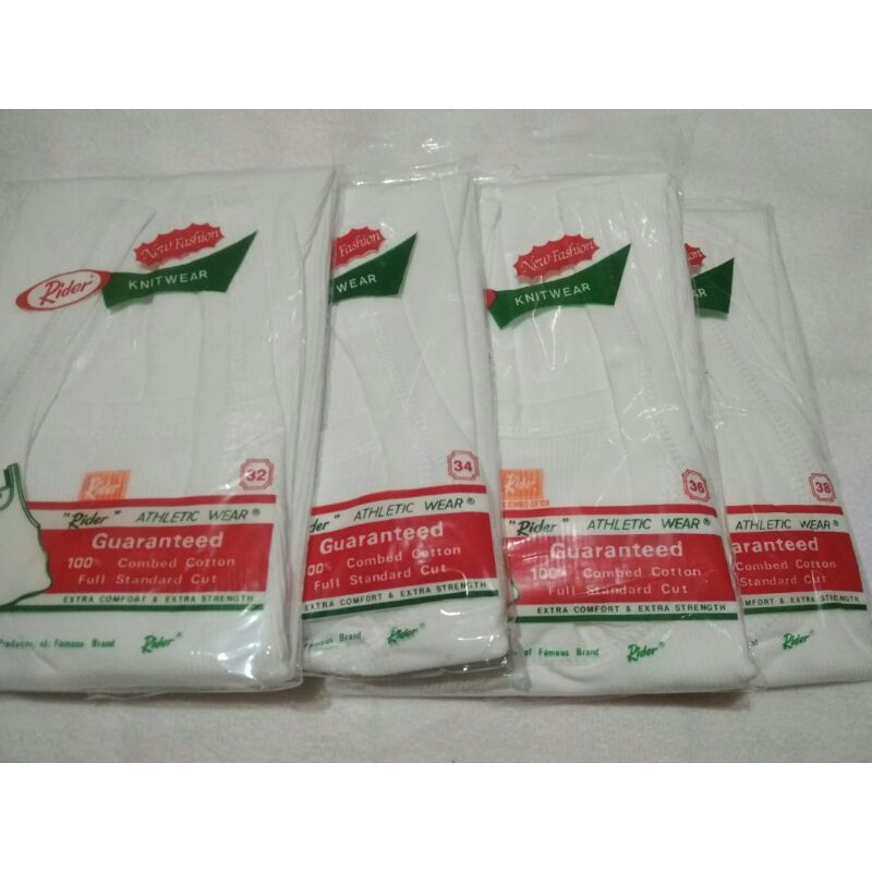 SINGLET PUTIH RIDER / SINGLET PRIA RIDER / KAOS DALAM RIDER