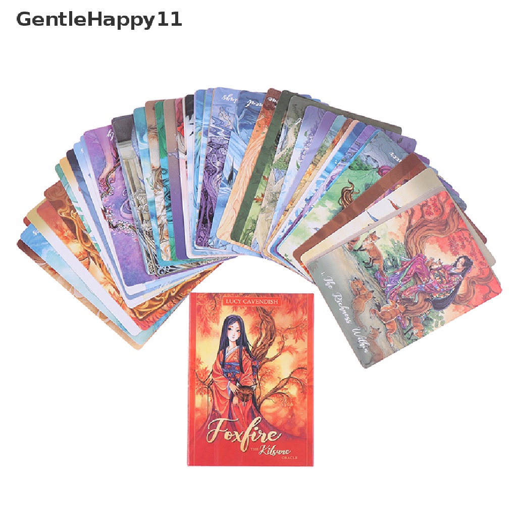 Gentlehappy 1Box Foxfire Kartu Oracle Tarot Ramalan Ramalan Deck Party Board Game Tarot