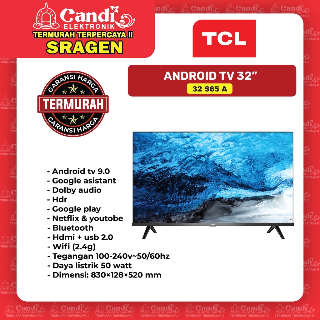 TCL Android Tv 32inc 32S65A