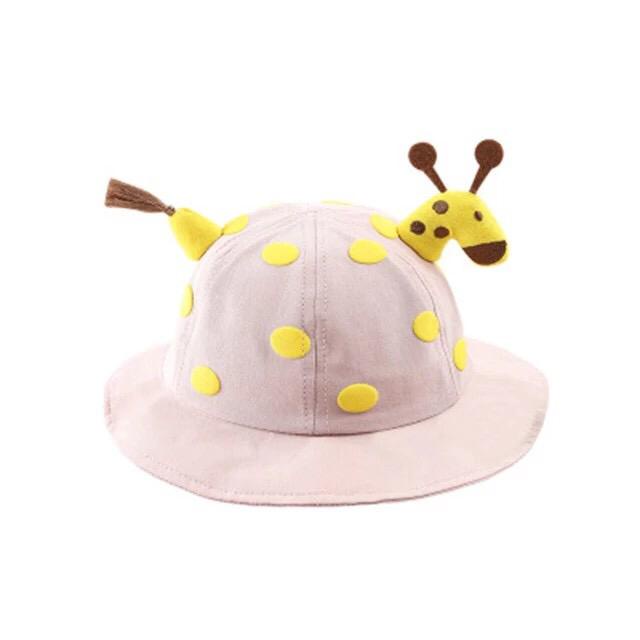 TOPI BUCKET ANAK MOTIF KARTUN JERAPAH BABY HAT GIRAFFE PREMIUM USIA 1-3 TAHUN