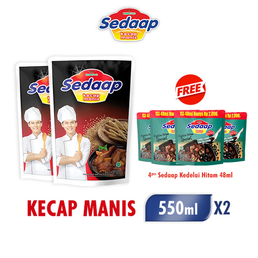 Promo Harga Sedaap Kecap Manis Kedelai Hitam Special 550 ml - Shopee